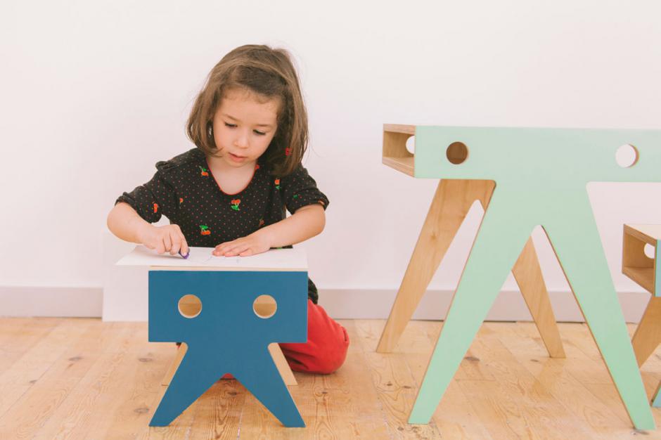Table and stools for kids