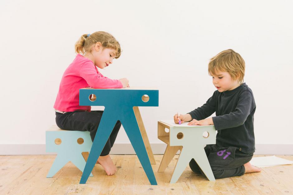 Table and stools for kids