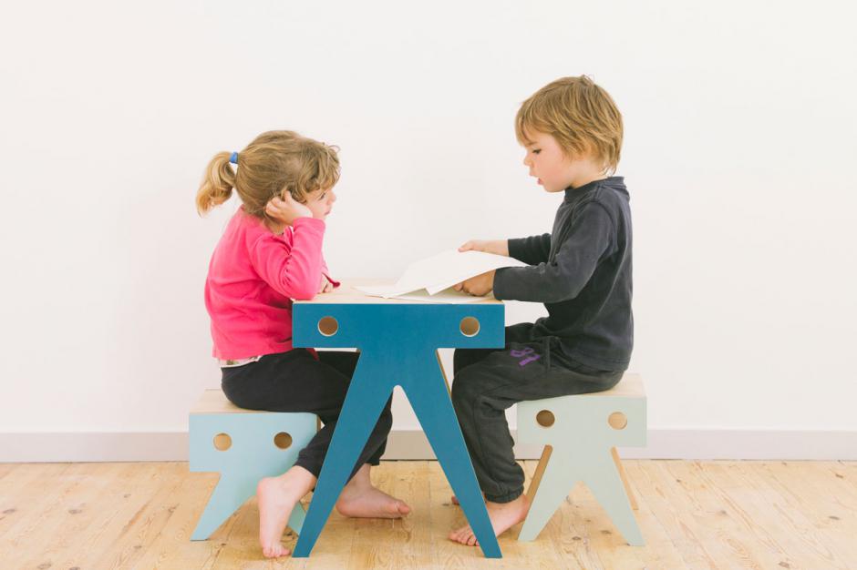 Table and stools for kids