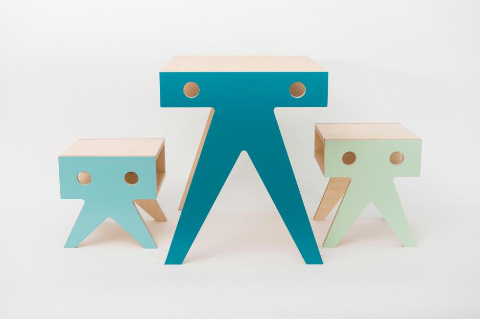 Table and stools for kids